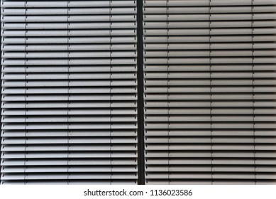 Window Blinds On Office Building In Business Disctrict