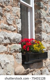 Window Box in Stone Building