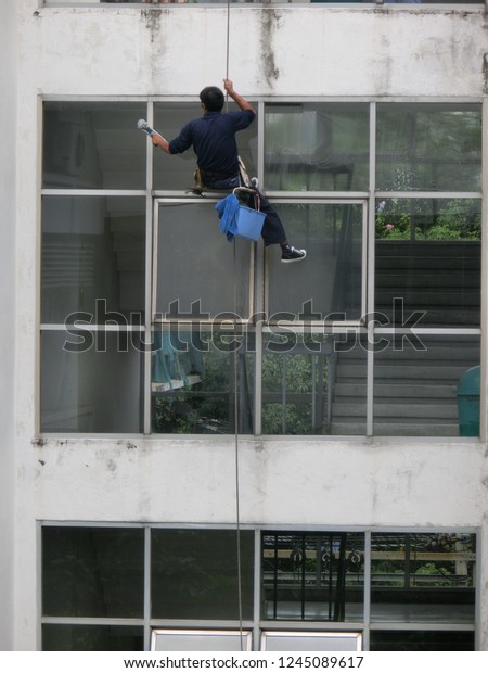 Window Cleaner Window Washer One Most Stock Photo Edit Now