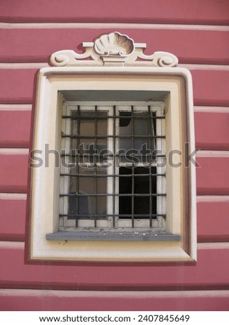 a window close-up from an old facede