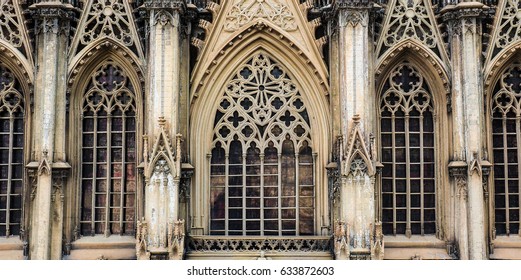 Window Of Cologne Cathedral In Cologne, Germany