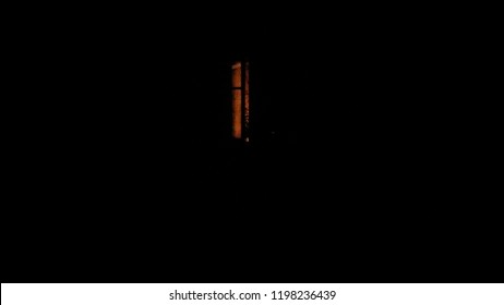 window in the dark