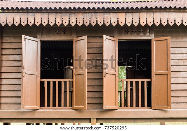 Window Design Traditional Malay House State Stock Photo Edit Now 737520295