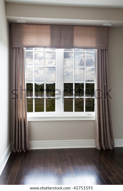 Window Drapery Side Panels Valance Stock Photo Edit Now 42751591