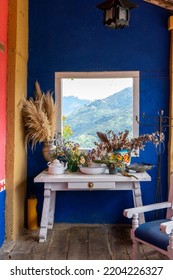 Window To The Field, Old House, Vintage, Still Life, Colombian House