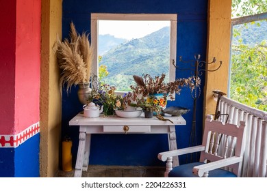 Window To The Field, Old House, Vintage, Still Life, Colombian House