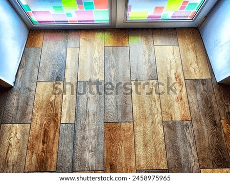 Similar – Image, Stock Photo Diffuse light on door frame and wall