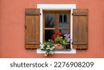 Window with flowers and shutters - Amberg, Germany
