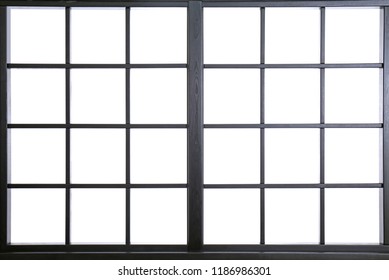 Window frame with glass, closeup. Home interior