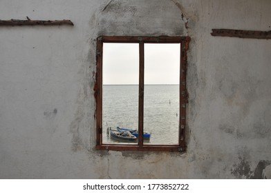Window frames in abandoned places