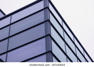 window glass on building modern office architecture 