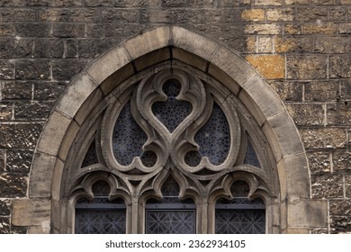 Window of a gothic cathedral. Bielefeld, German. High quality photo - Powered by Shutterstock