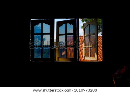 Similar – Image, Stock Photo [ ] Hut Window Warmth