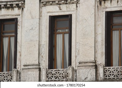 Window Of The Legislative Palace Of Montevideo