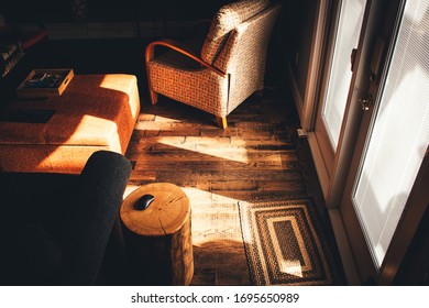 Window light hitting a surface to create a warm feel