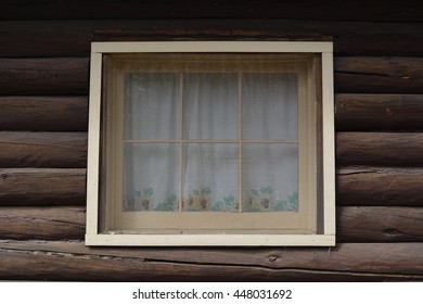 Window in Log cabin 