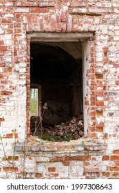window of an old brick building