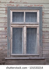 Window Of Old Wooden House