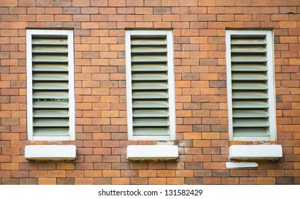 window on the brick wall