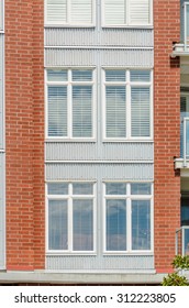 Window on the brick wall.