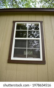 Window on the side of a building