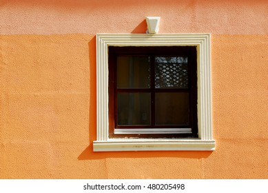 Window in Orange Texture