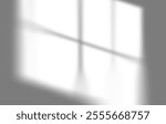 window pane shadow overlay effect on white background