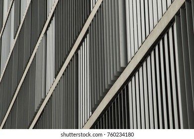 window pattern at modernist building facade