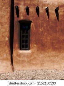 A Window In A Pueblo Style Building