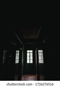 Window and Reflection in a Dark Background