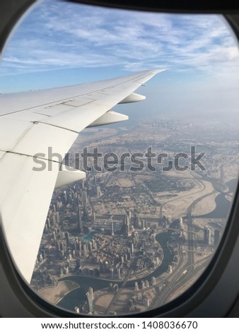Window seat, Dubai view 2019
