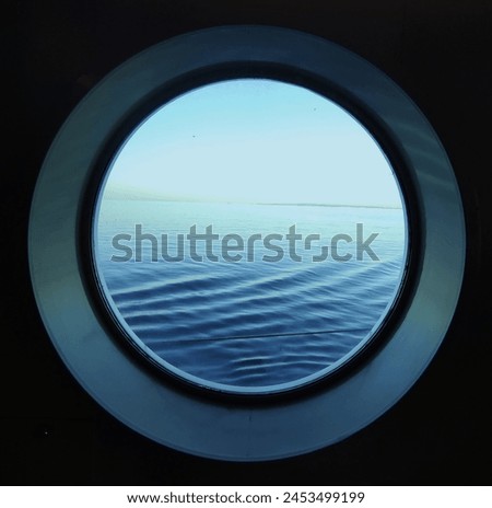a window in a ship