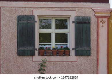 window with shutters