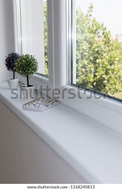 Window Sill Pvc Window Stock Photo Edit Now 1168240813