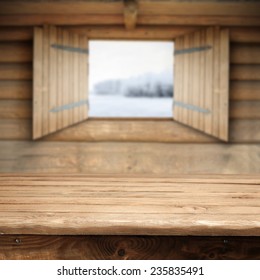 window sill and table 