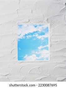 window in the sky background