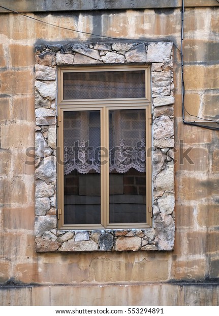 Window Stone Frame Wall Residential House Stock Photo Edit Now