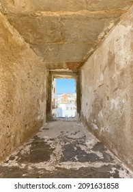 A window to the town of Tarifa, Spain
