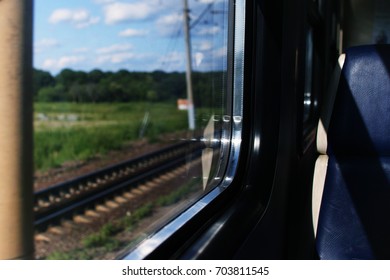 window of the train