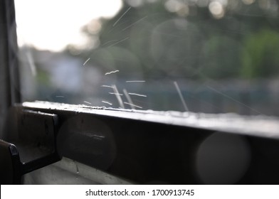 window train and a splash of water 