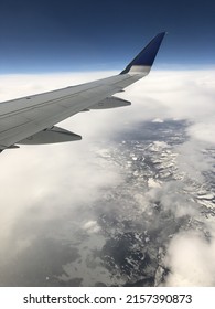 Window View From Domestic Flight In Midwest USA