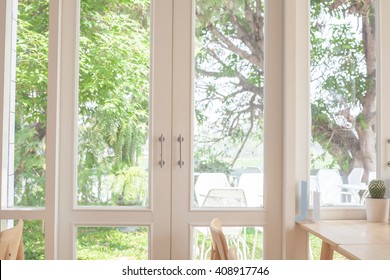 Window With A View Of The Garden