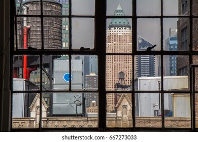 Window View Of New York City Apartment