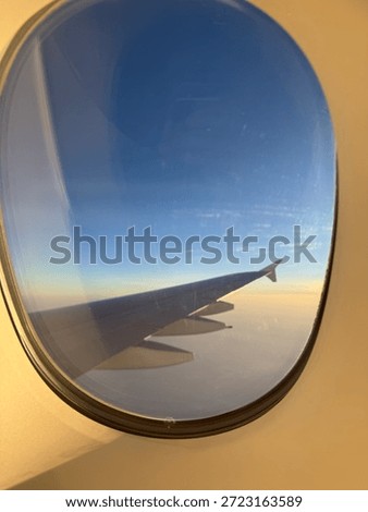 Window view out of an A380
