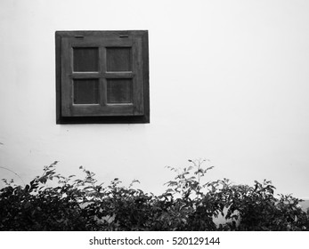 Window and white wall