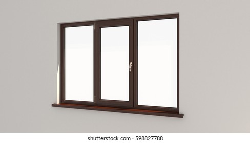 Window White Wall Isolated Window Wooden Stock Photo (Edit Now) 598827788