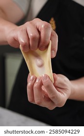 Windowpane Test on a Bread Dough