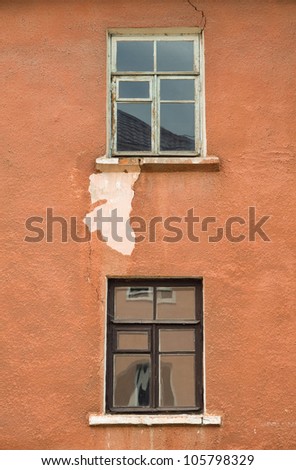 Similar – Sing Sing Hauswand Fenster