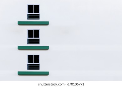 windows building with space for text. over light