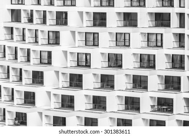 Windows Building Textures Background Black White Stock Photo 301383611 ...